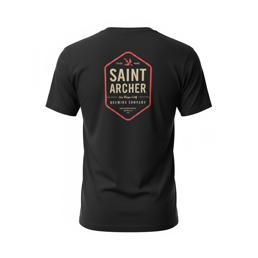 Saint Archer Brewing Co T-Shirt L Black Graphic Tee San Diego Craft Beer SoCal - Picture 3 of 13